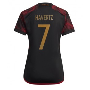 Tyskland Kai Havertz #7 kläder Kvinnor VM 2022 Bortatröja Kortärmad